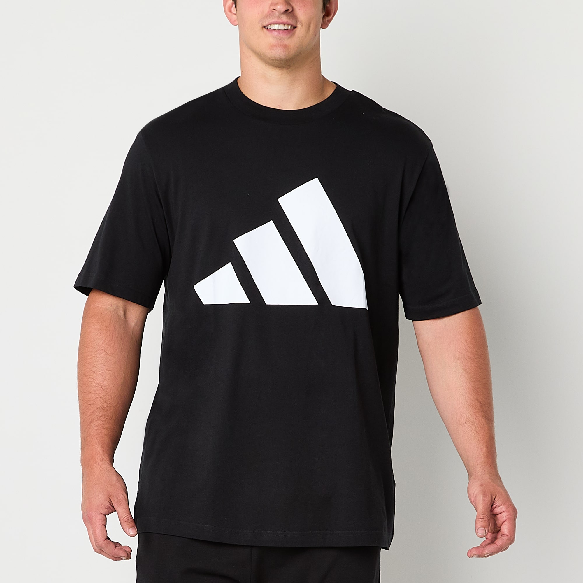 adidas Mens Crew Neck Short Sleeve Regular Fit Big and Tall Graphic T-Shirt
