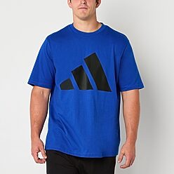 adidas Mens Crew Neck Short Sleeve Regular Fit Big and Tall