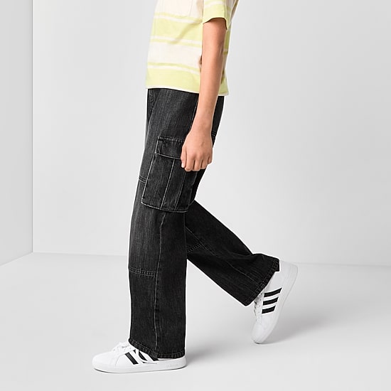 Thereabouts Little & Big Kid Boys Adjustable Waist Cargo Loose Fit Jean