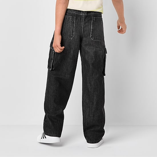 Thereabouts Little & Big Kid Boys Adjustable Waist Cargo Loose Fit Jean