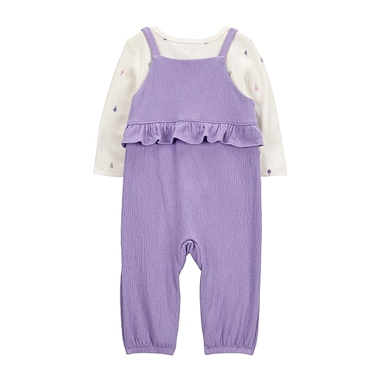 Carter's Baby Girls Gauze 2-pc. Jumpsuit Set