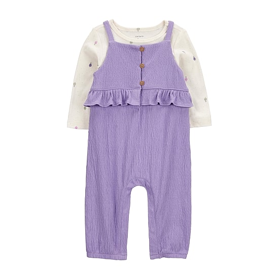 Carter's Baby Girls Gauze 2-pc. Jumpsuit Set