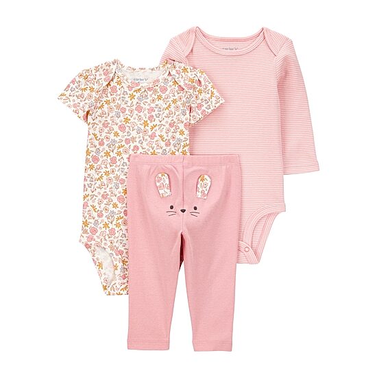 Carter's Baby Girls 3-pc. Pant Set