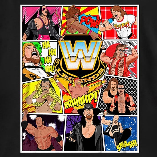 Little & Big Kid Boys Crew Neck Short Sleeve Regular Fit WWE Graphic T-Shirt