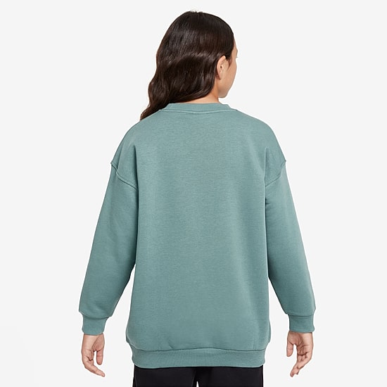 Nike Club Big Kid Girls Crew Neck Fleece Long Sleeve Sweatshirt