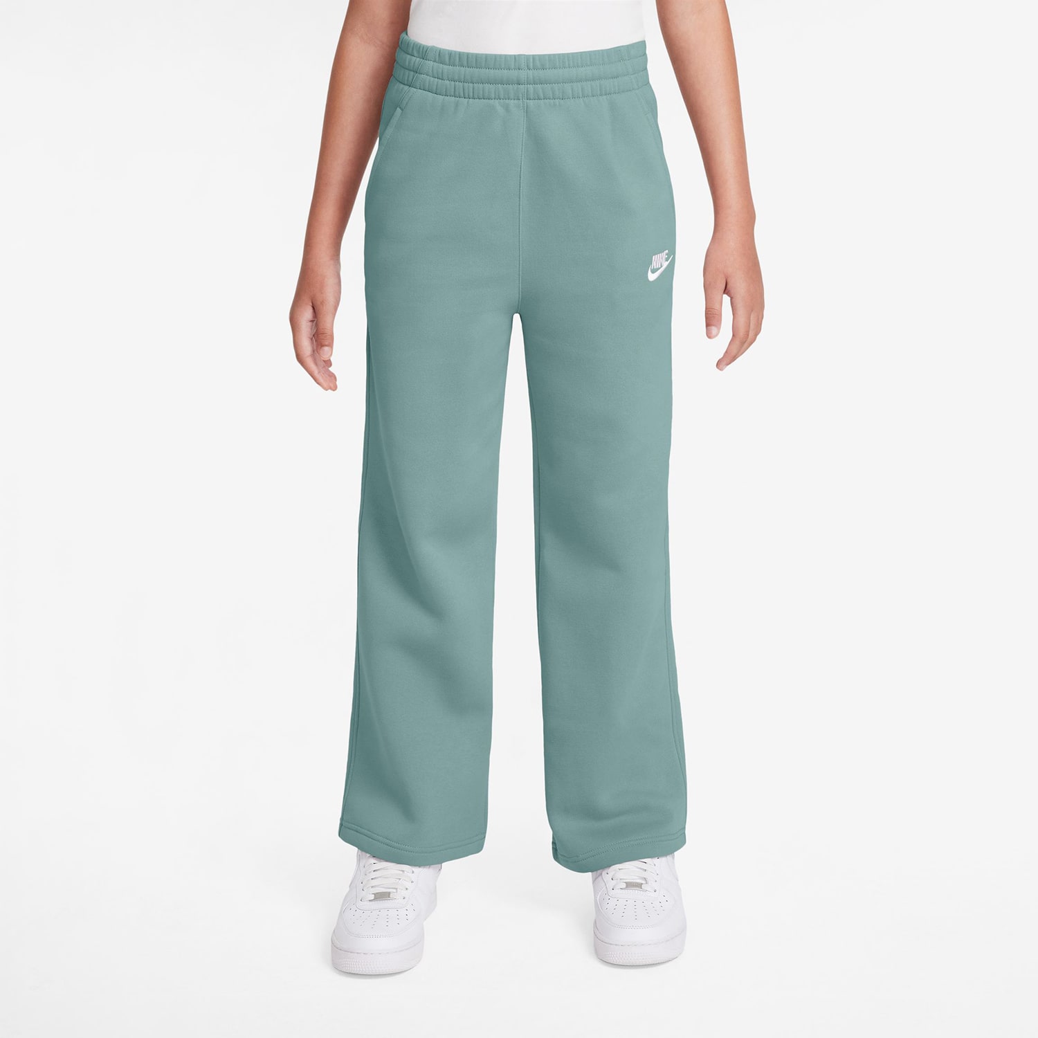Nike Club Big Kid Girls Wide Leg Regular Fit Fleece Pull-On Pant
