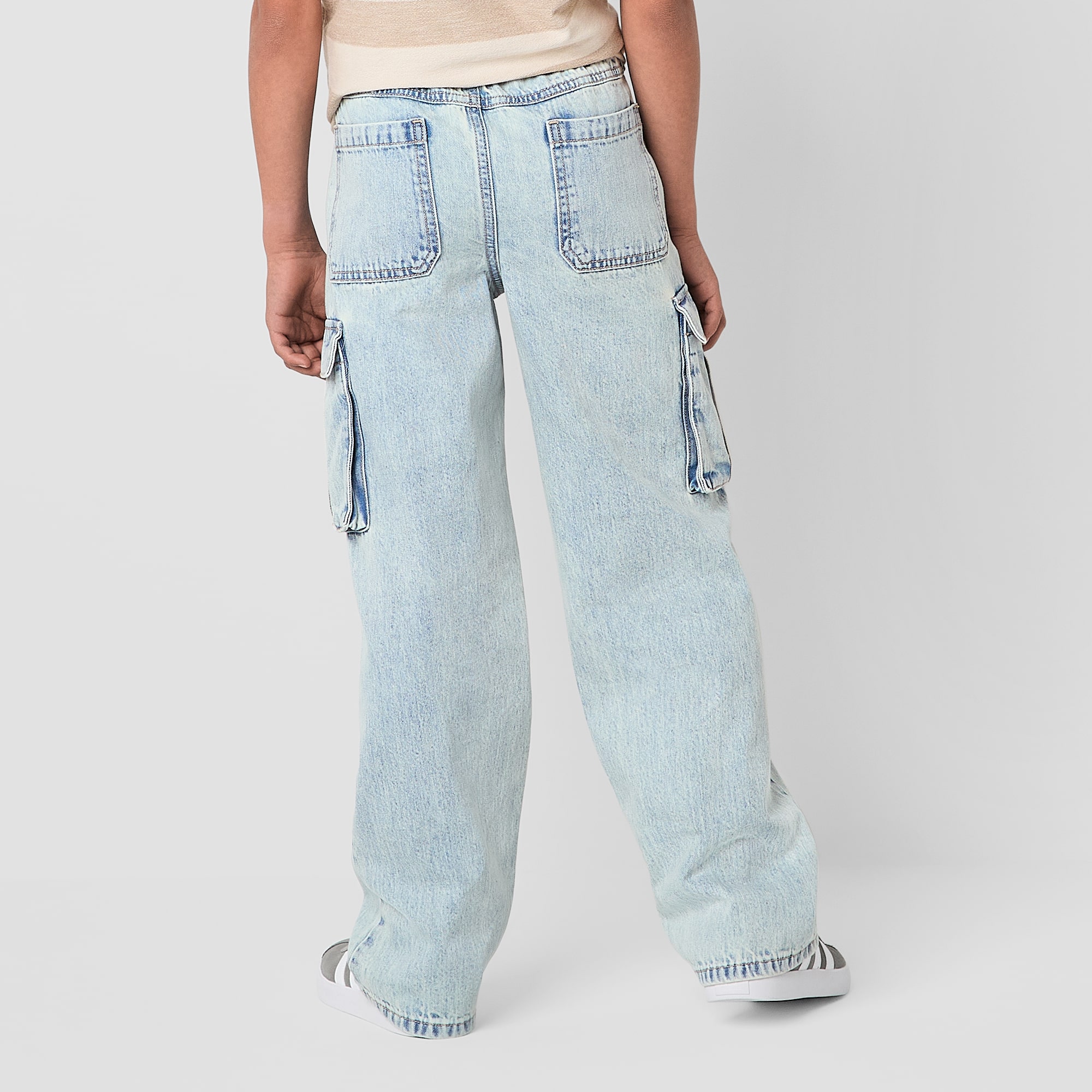Thereabouts Little & Big Kid Boys Adjustable Waist Cargo Loose Fit Jean