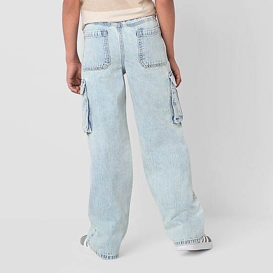 Thereabouts Little & Big Kid Boys Adjustable Waist Cargo Loose Fit Jean