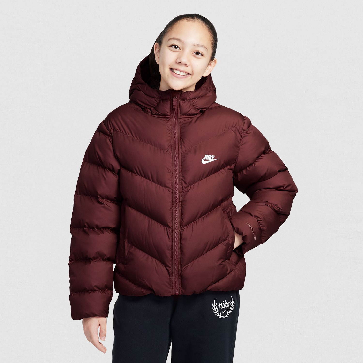 Nike Big Kid Girls Hooded Heavyweight Puffer Jacket