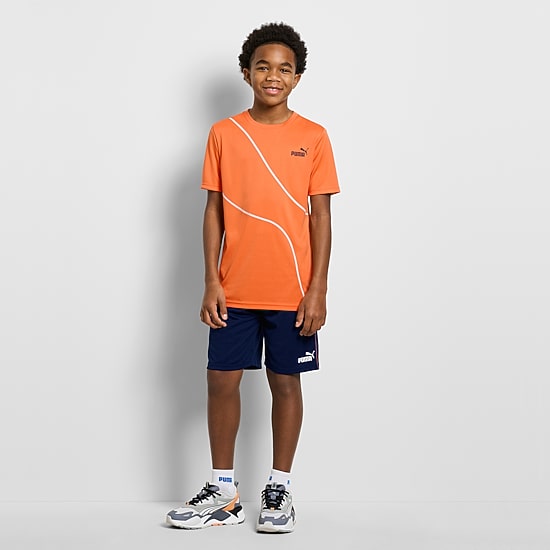 PUMA Big Kid Boys Knit 2-pc. Short Set