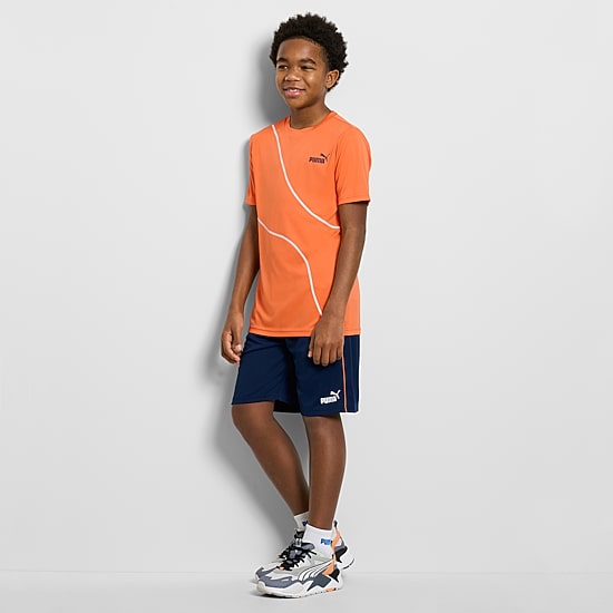 PUMA Big Kid Boys Knit 2-pc. Short Set