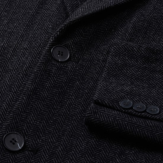 Haggar Brushed Herringbone Mens Midweight Topcoat Coat