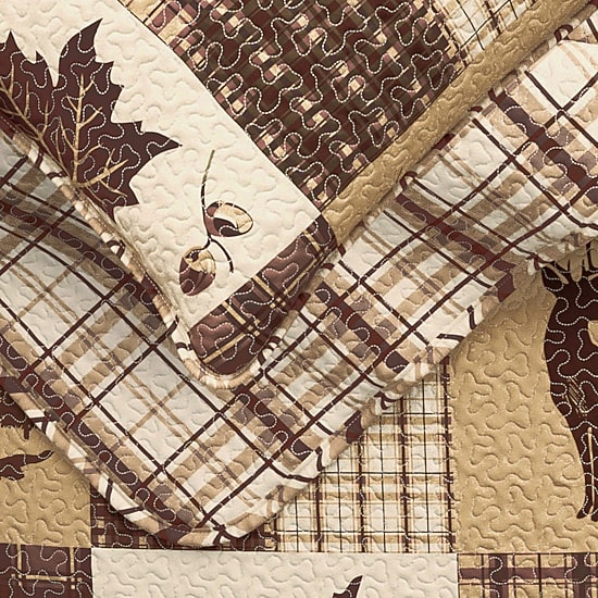 Linery Lodge Mosaic Reversible Quilt Set