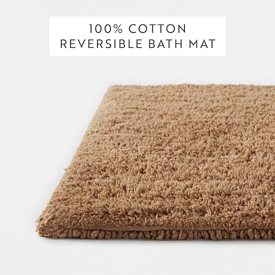 Casual Comfort Solid Reversible Bath Rug