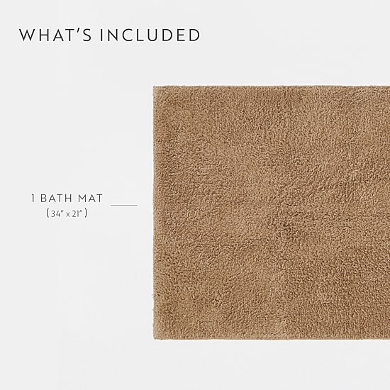 Casual Comfort Solid Reversible Bath Rug