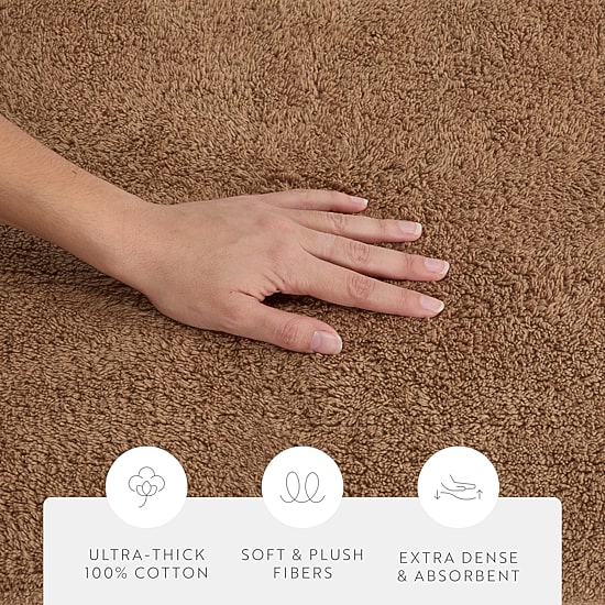 Casual Comfort Solid Reversible Bath Rug