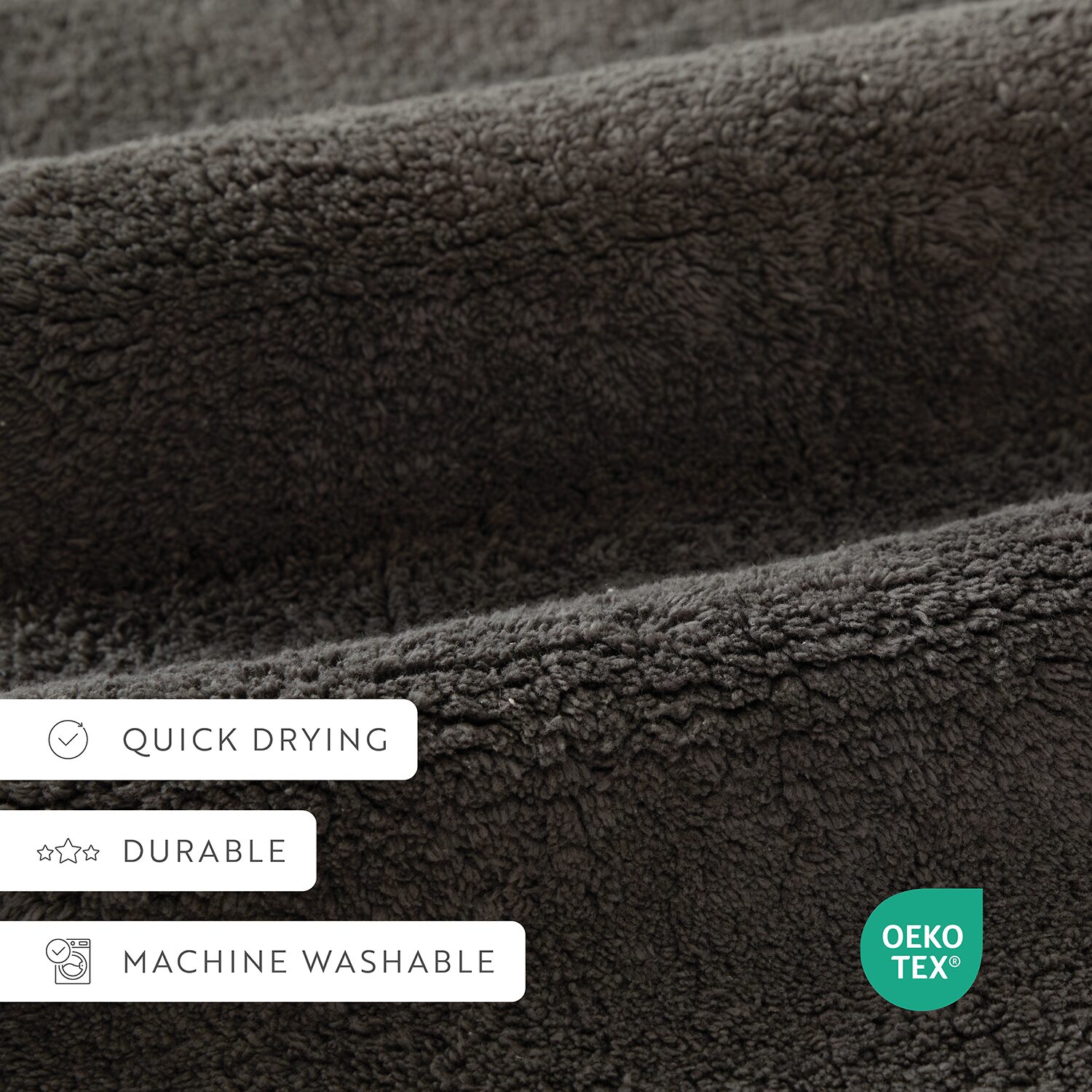 Casual Comfort Solid Reversible Bath Rug