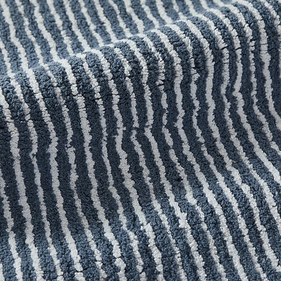 Casual Comfort Pinstripe Cotton Bath Rug