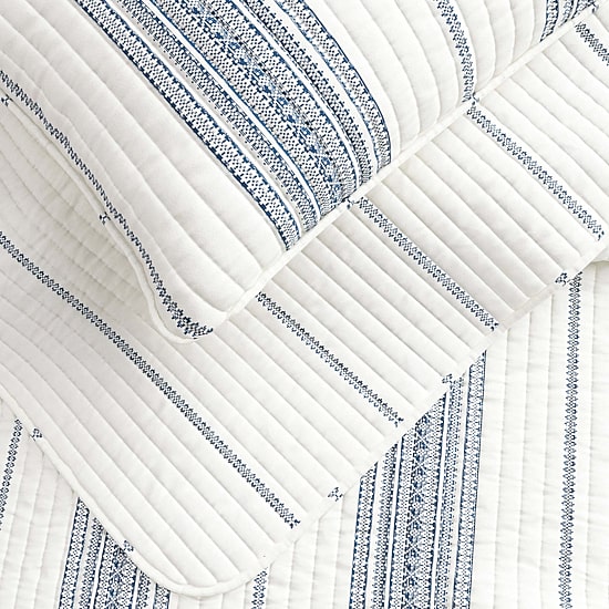 Linery Farmhouse Stripe Reversible Quilt Set