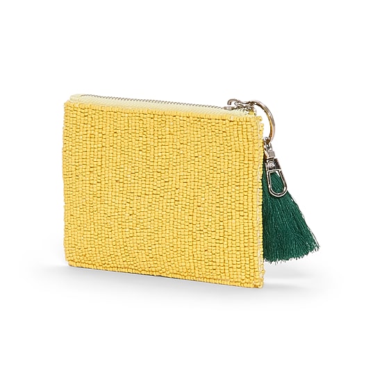 SOL and MER Beaded Lemonade Coin Purse Womens Wallet