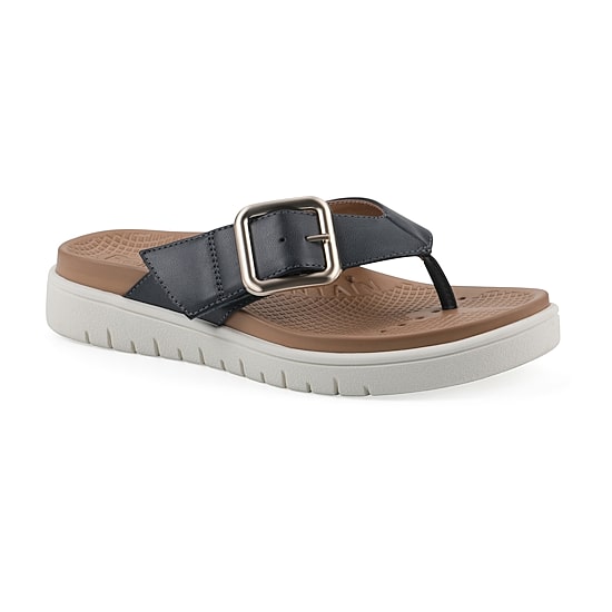 White Mountain Nalla Womens Adjustable Strap Footbed Sandals