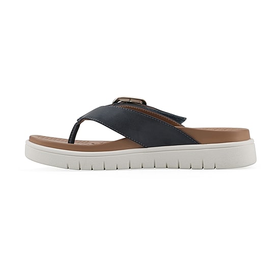 White Mountain Nalla Womens Adjustable Strap Footbed Sandals