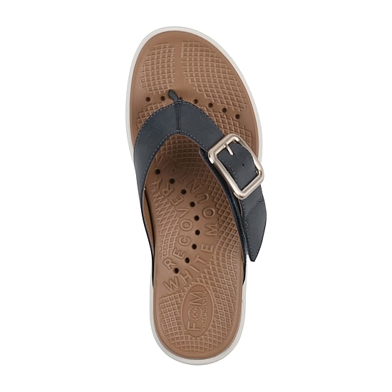 White Mountain Nalla Womens Adjustable Strap Footbed Sandals