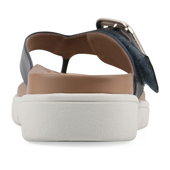 White Mountain Nalla Womens Adjustable Strap Footbed Sandals