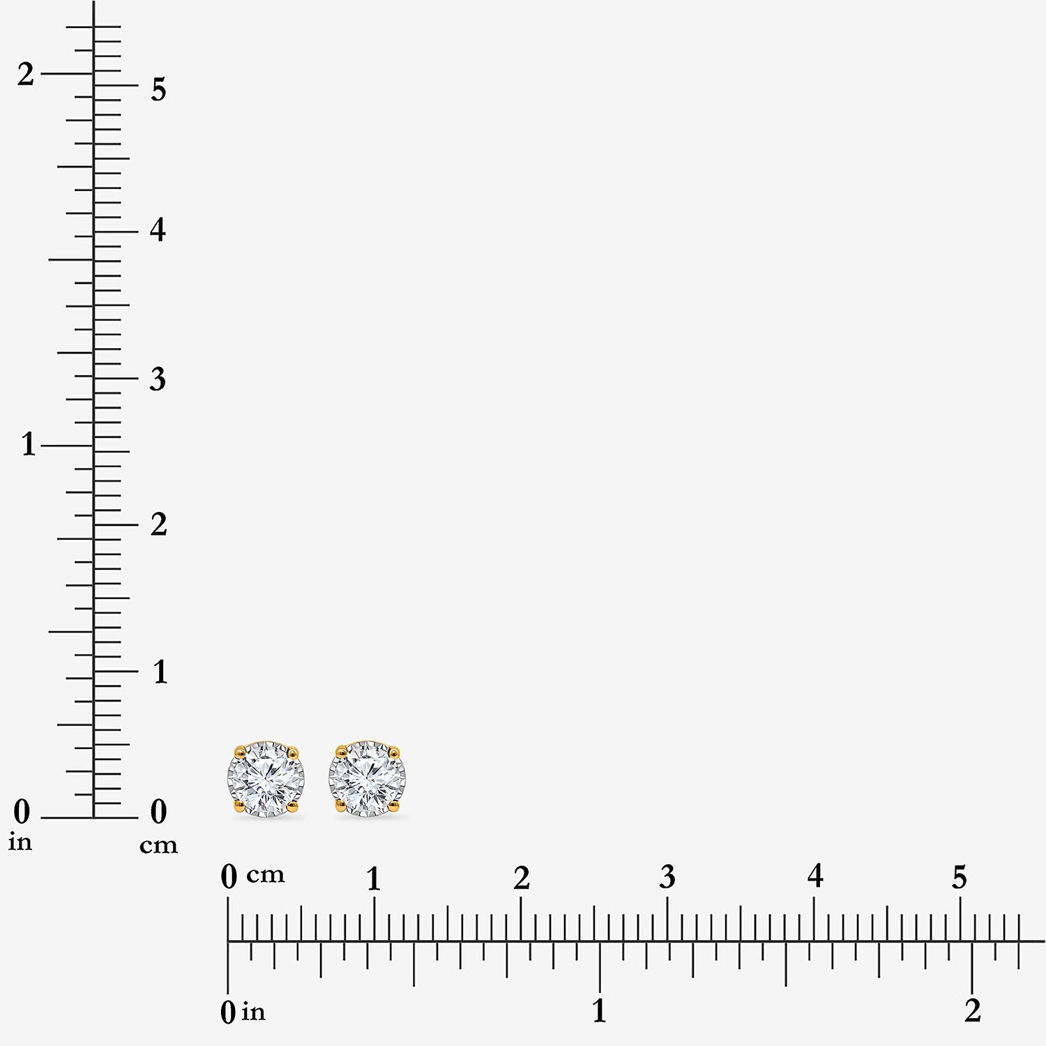 ( I/SI2 ) 1 CT. T.W. Lab-Grown Diamond Sterling Silver or 14K Gold over Round Stud Earrings