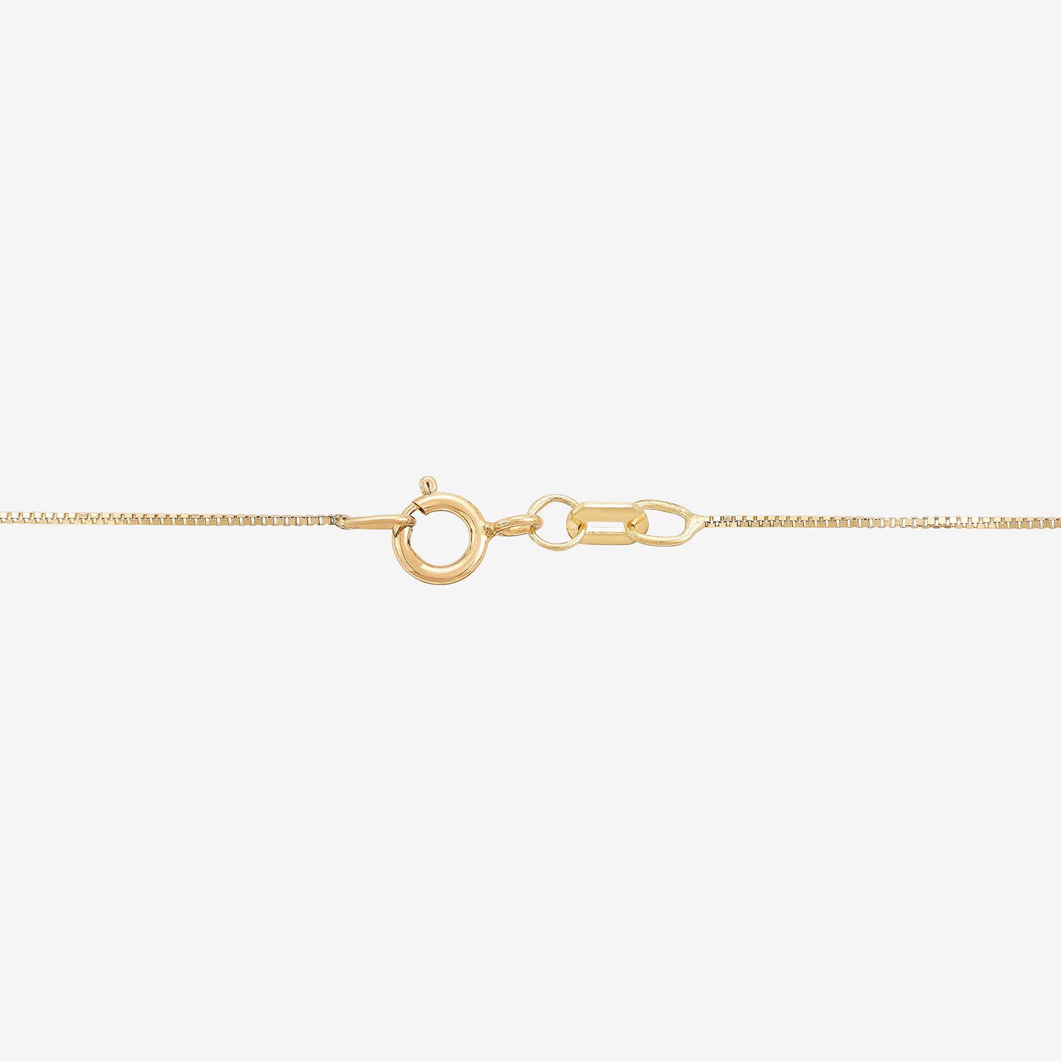 Womens 10K Gold 18 Inch Box Chain Necklace