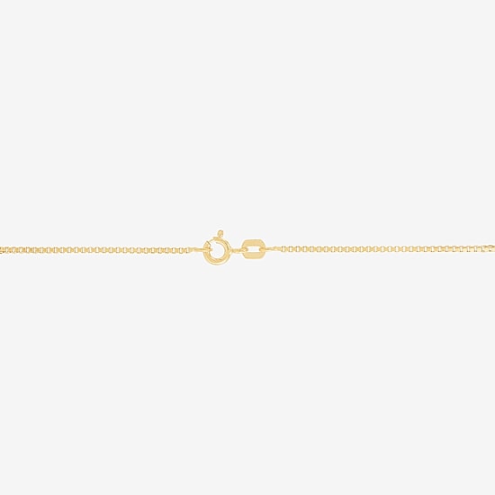 Made in Italy Womens 14K Gold 20 Inch Box Chain Necklace
