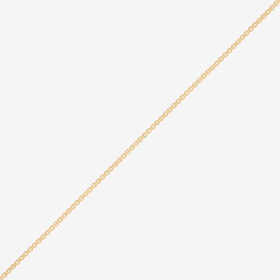 Made in Italy Womens 14K Gold 20 Inch Box Chain Necklace