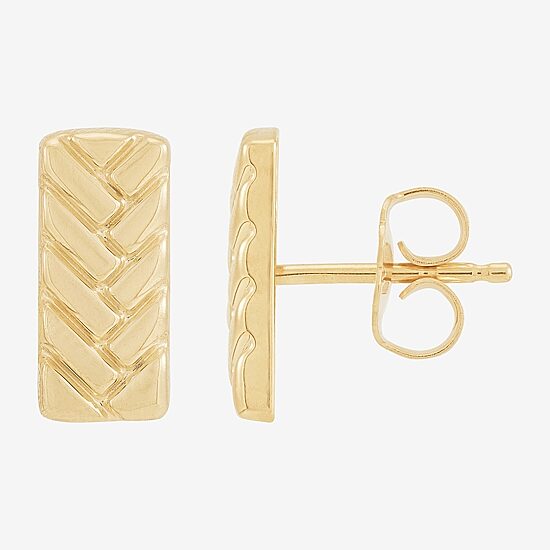 Gold Addiction 10K Gold 6mm Stud Earrings