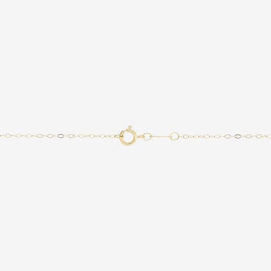 Gold Addiction Womens 10K Gold Bow 18 Inch Pendant Necklace