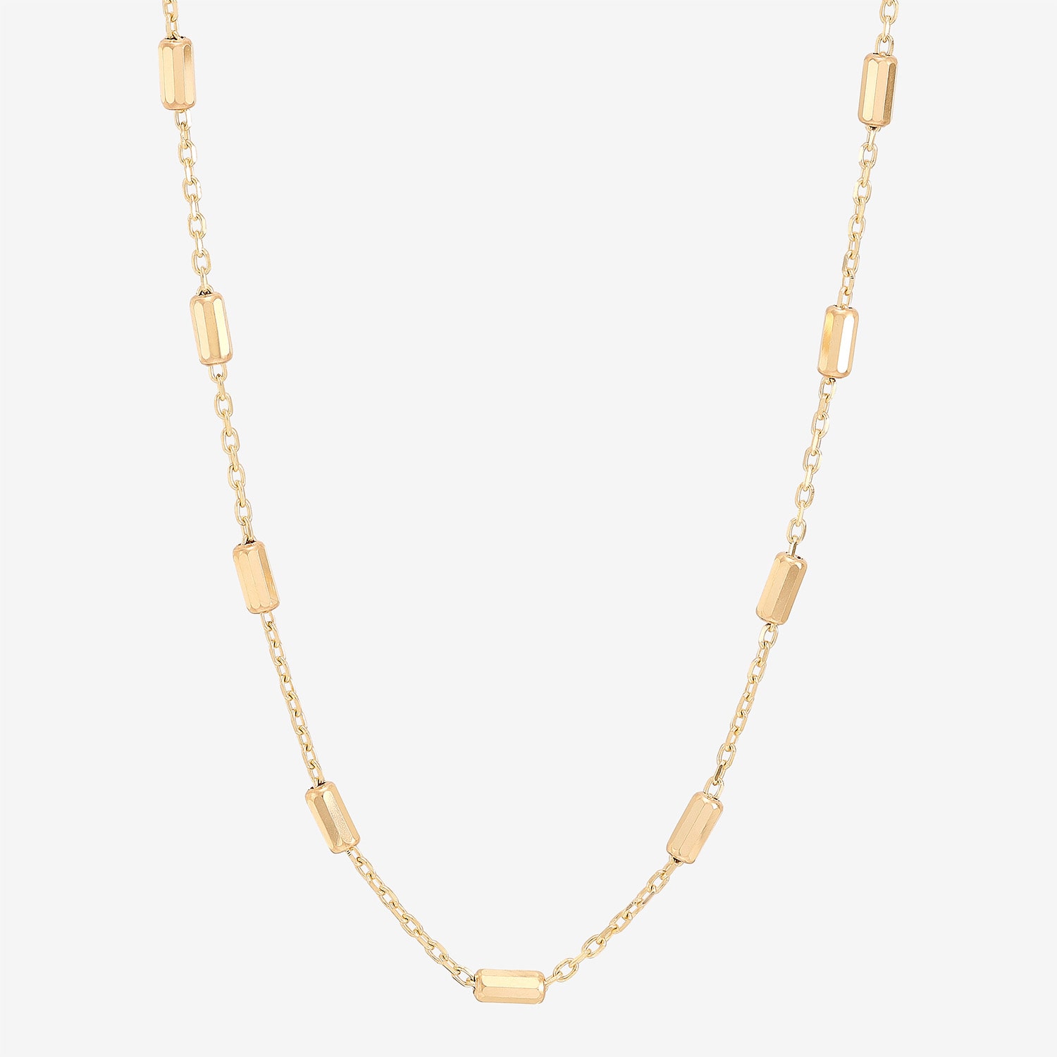 Gold Addiction Womens 10K Gold 18 Inch Chain Necklace
