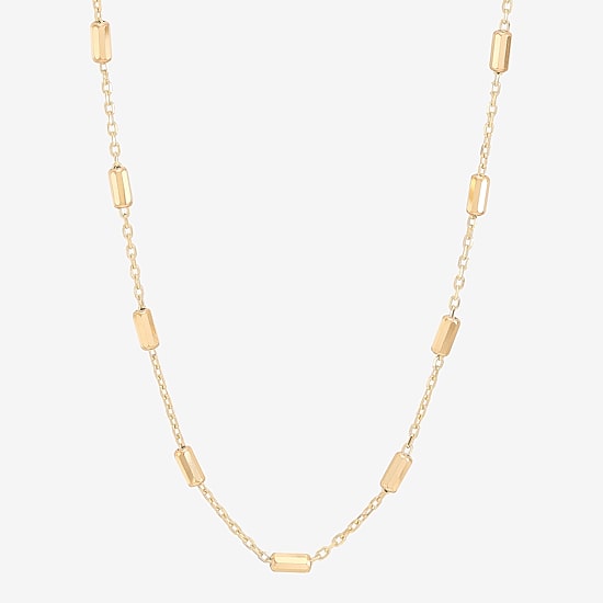 Gold Addiction Womens 10K Gold 18 Inch Chain Necklace