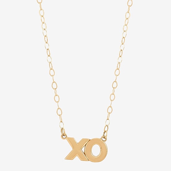 Gold Addiction Womens 10K Gold 18 Inch Pendant Necklace