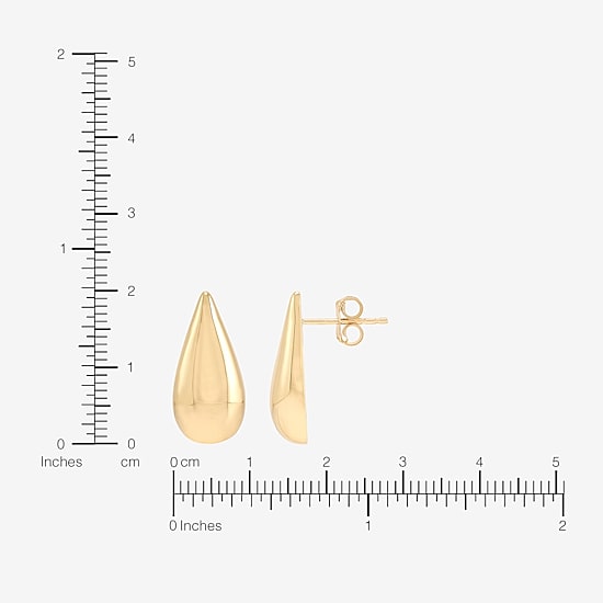 Gold Addiction 10K Gold 20mm Stud Earrings