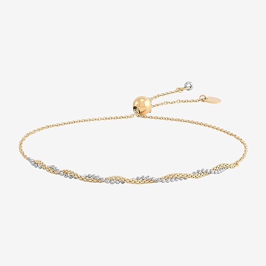 Made in Italy Womens 14K Gold Bolo Bracelet