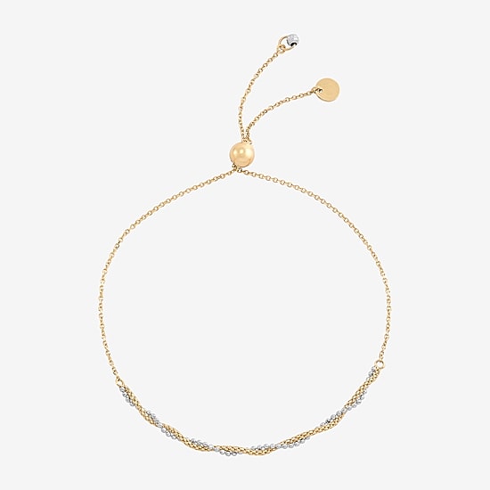 Made in Italy Womens 14K Gold Bolo Bracelet