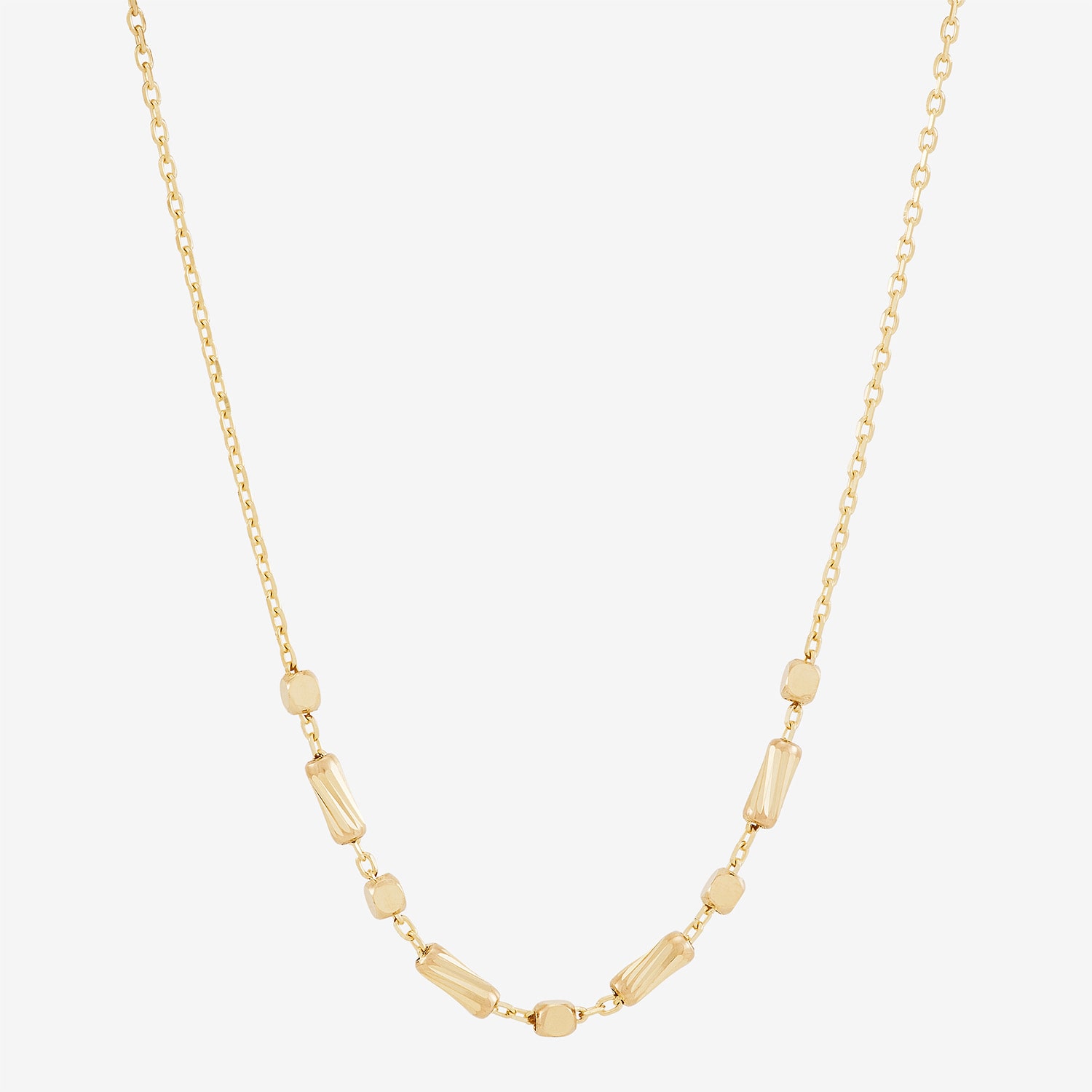 Gold Addiction Womens 10K Gold 17 Inch Chain Necklace