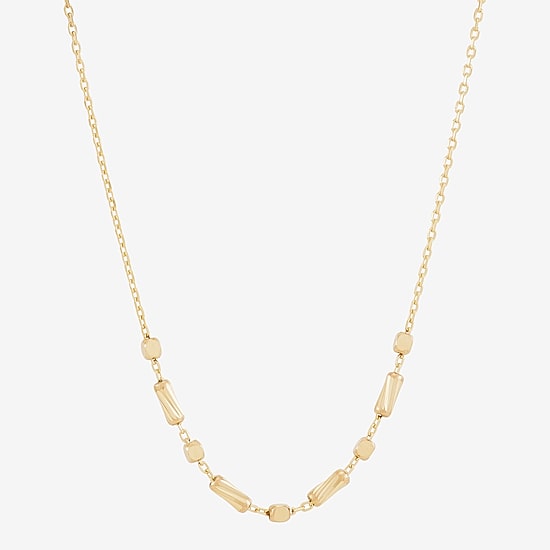 Gold Addiction Womens 10K Gold 17 Inch Chain Necklace