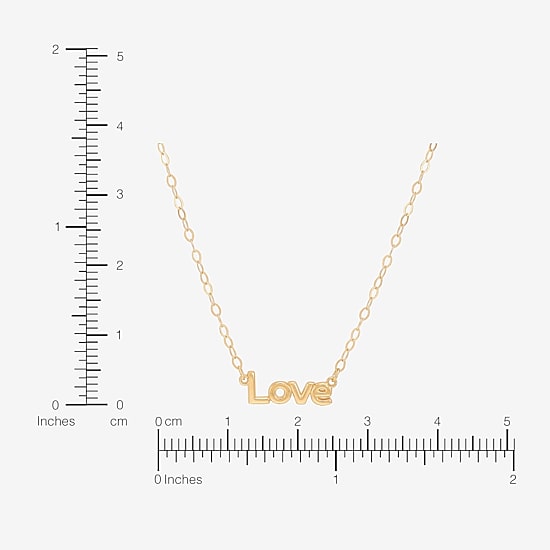 Gold Addiction Womens 10K Gold 18 Inch Pendant Necklace