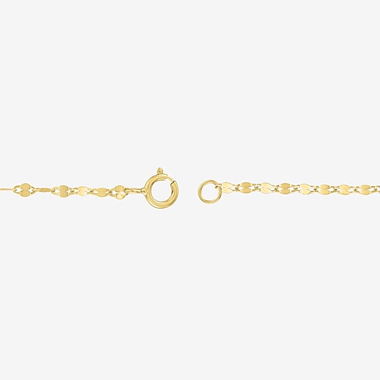 Yes, Please! Womens Pure Silver Over Brass 16 Inch Chain Necklace