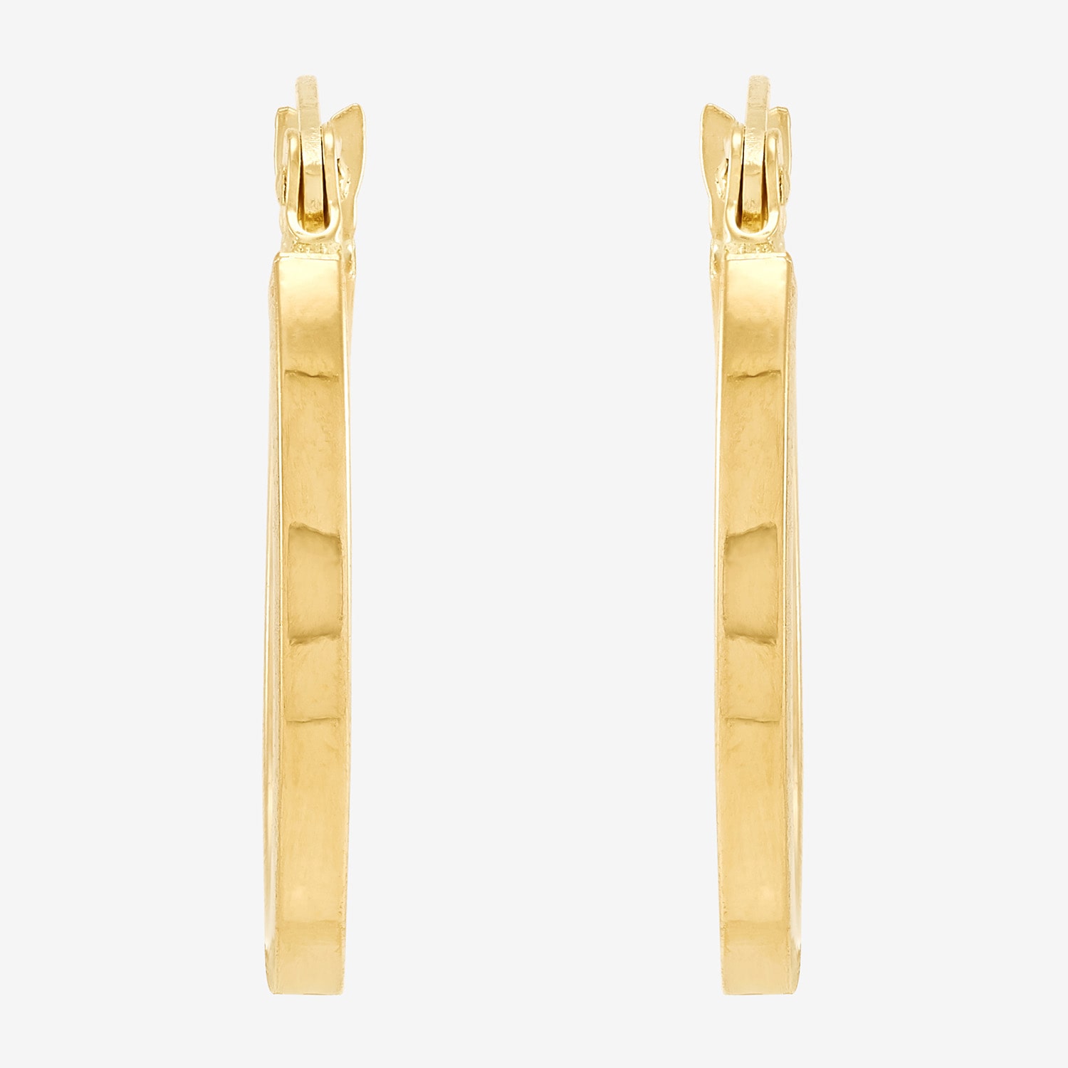 Womens 10K Gold 2 Pair Earring Set