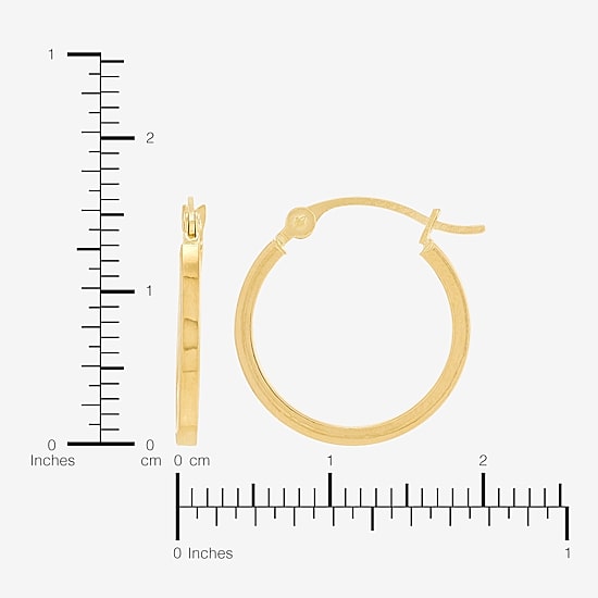 Womens 10K Gold 2 Pair Earring Set