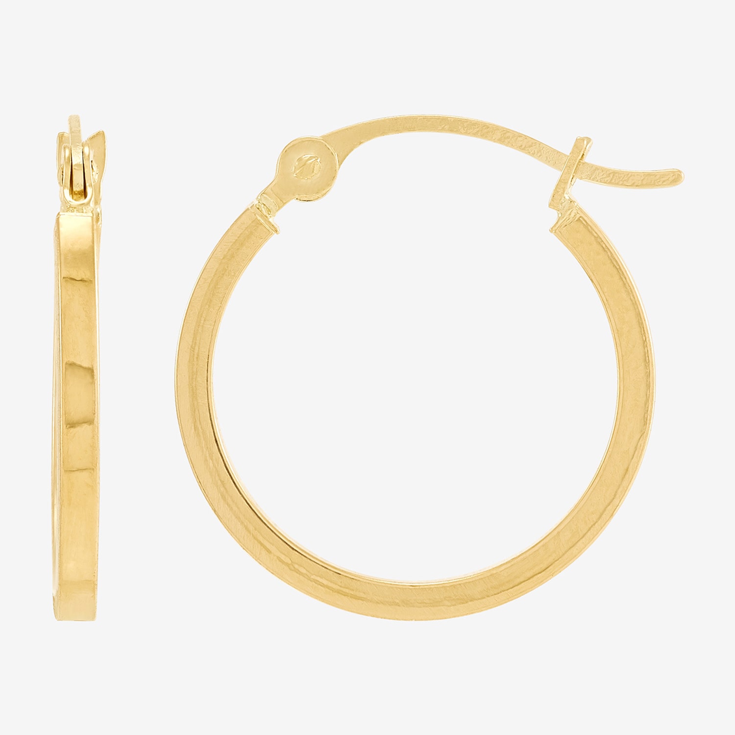 Womens 10K Gold 2 Pair Earring Set