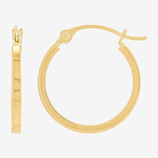 Womens 10K Gold 2 Pair Earring Set
