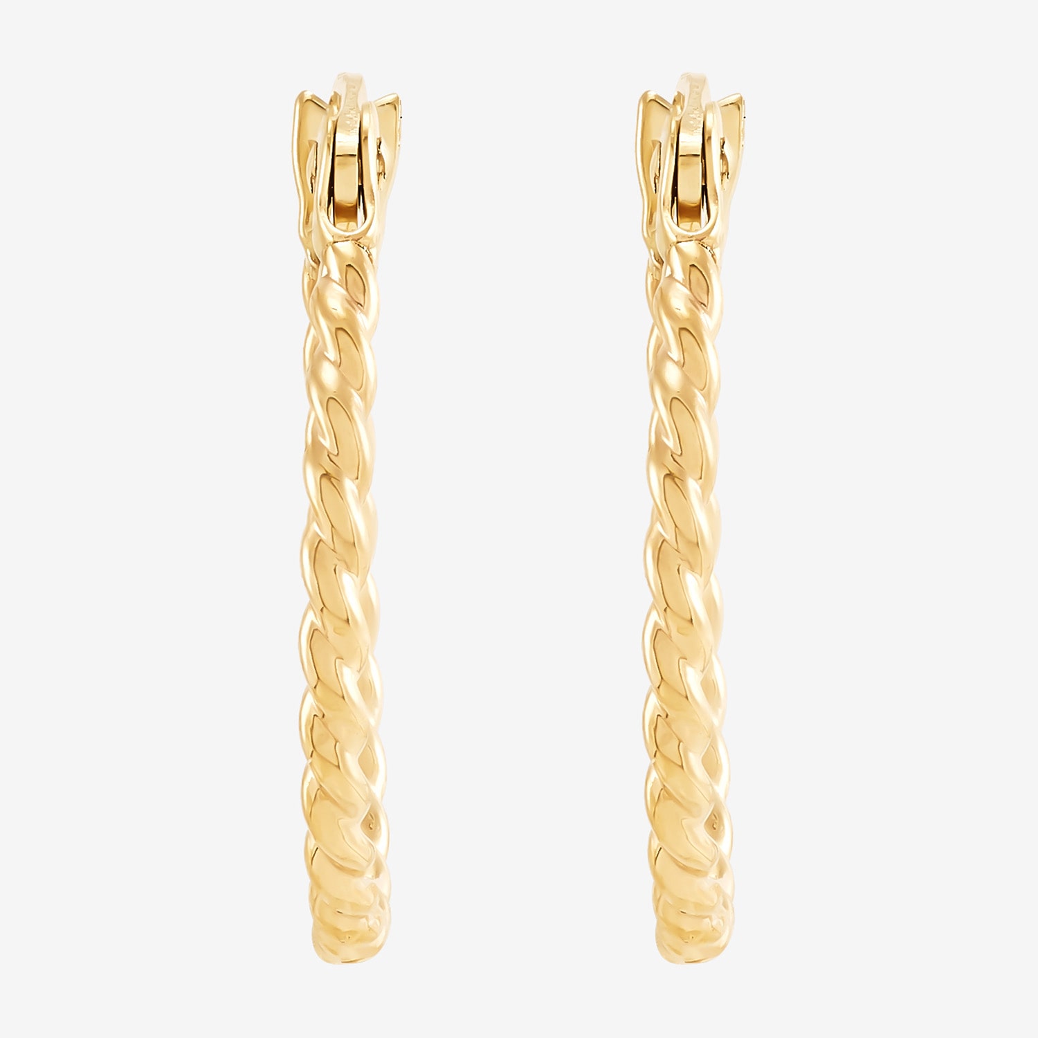 Womens 10K Gold 2 Pair Earring Set