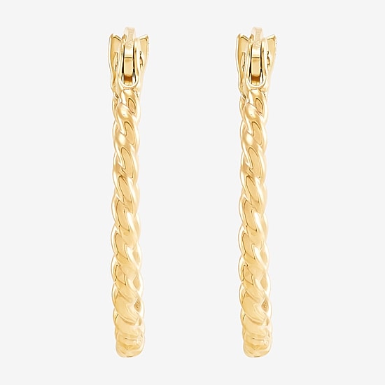 Womens 10K Gold 2 Pair Earring Set